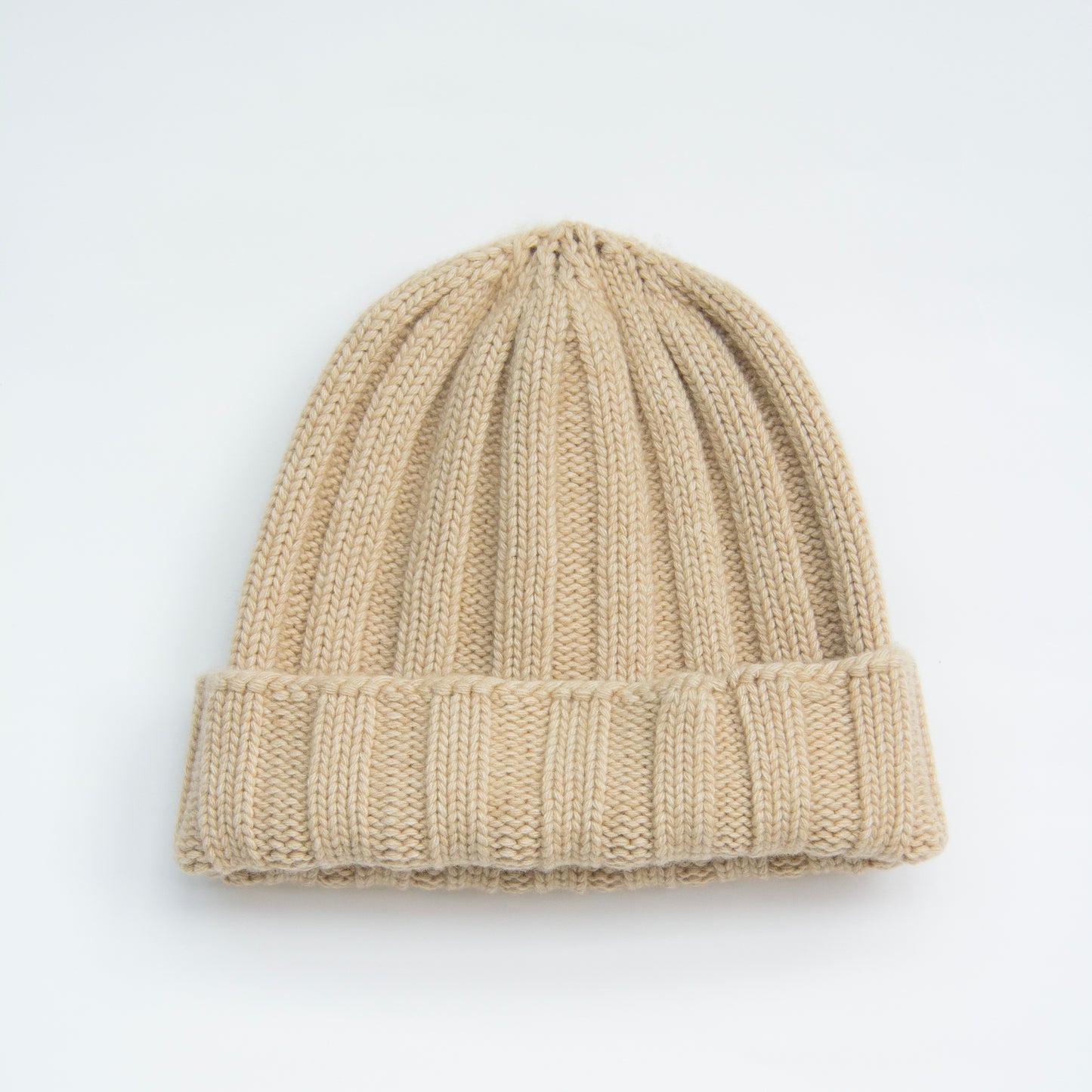 Cashmere Mix Ribbed Beanie