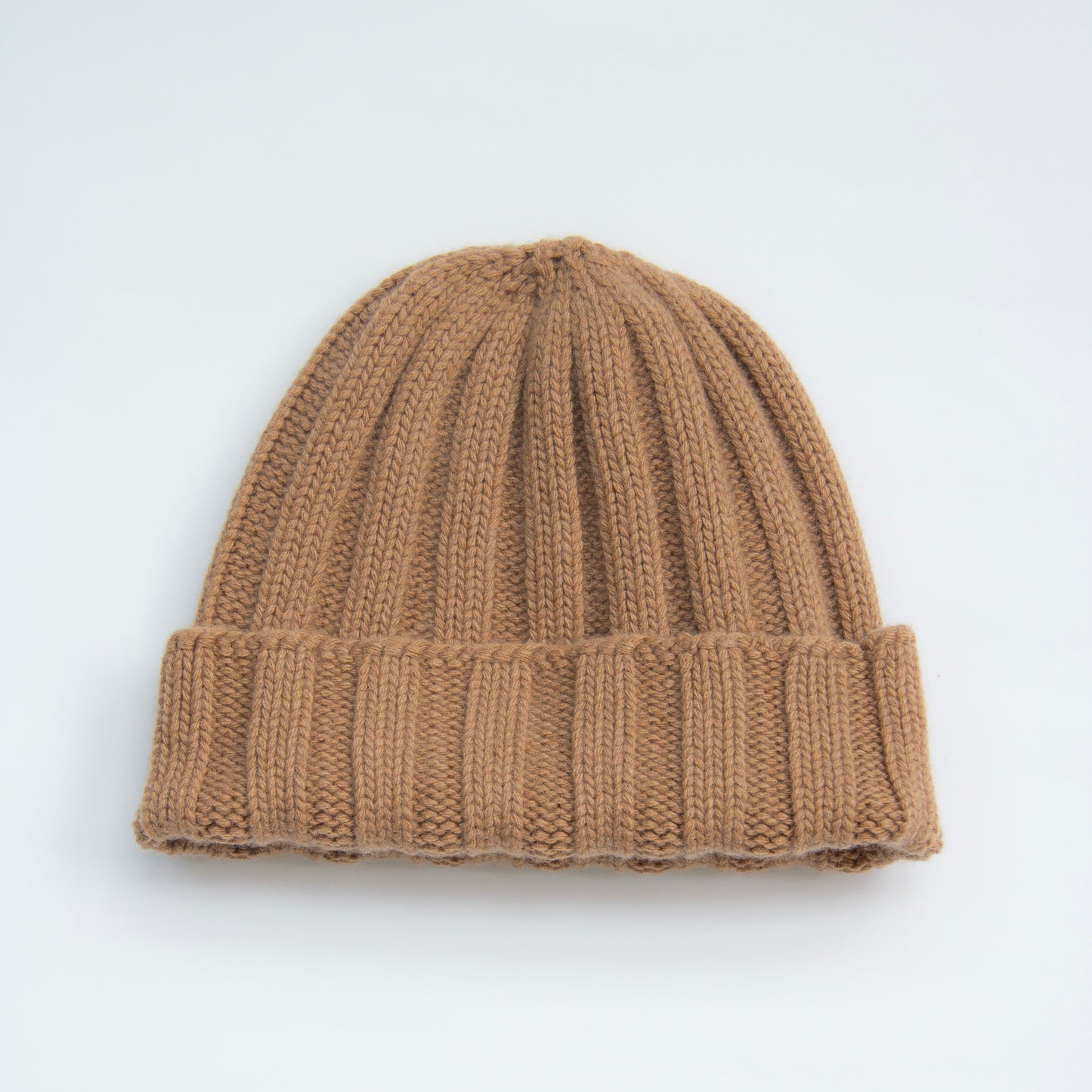 Cashmere Mix Ribbed Beanie