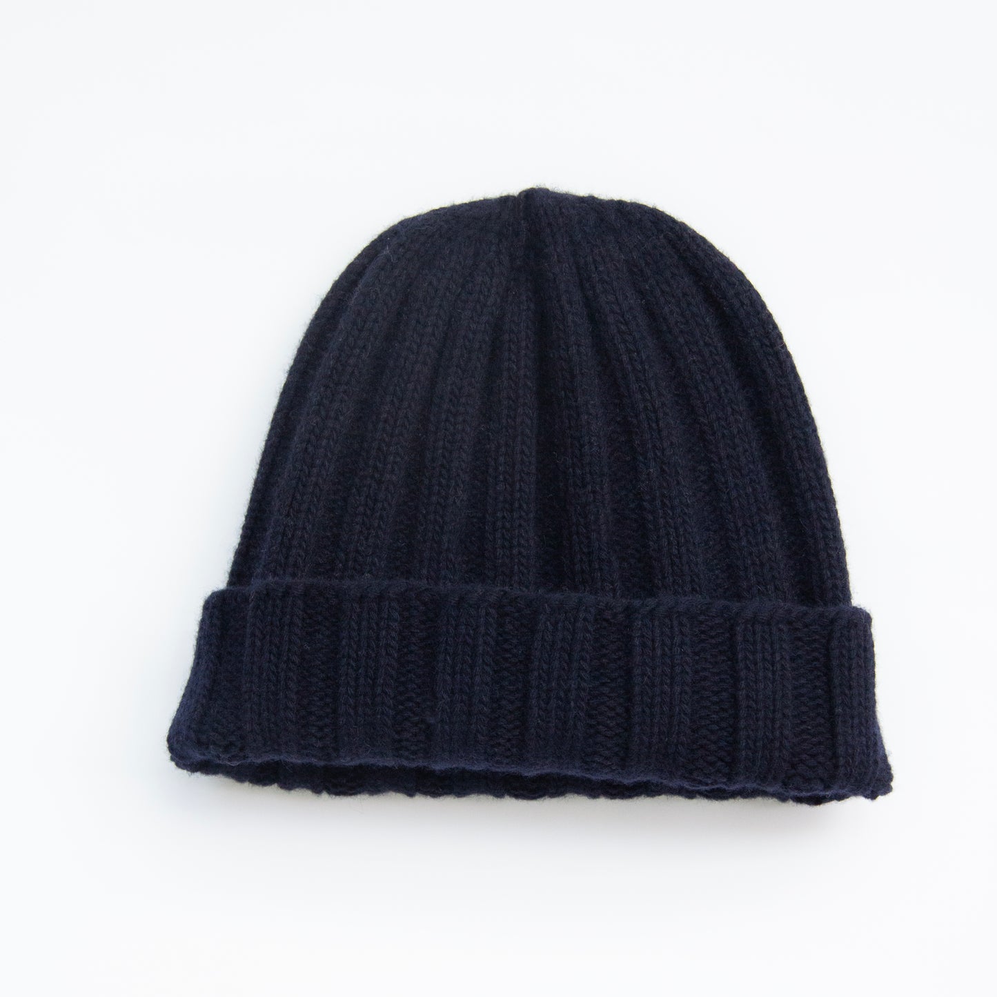 Cashmere Mix Ribbed Beanie