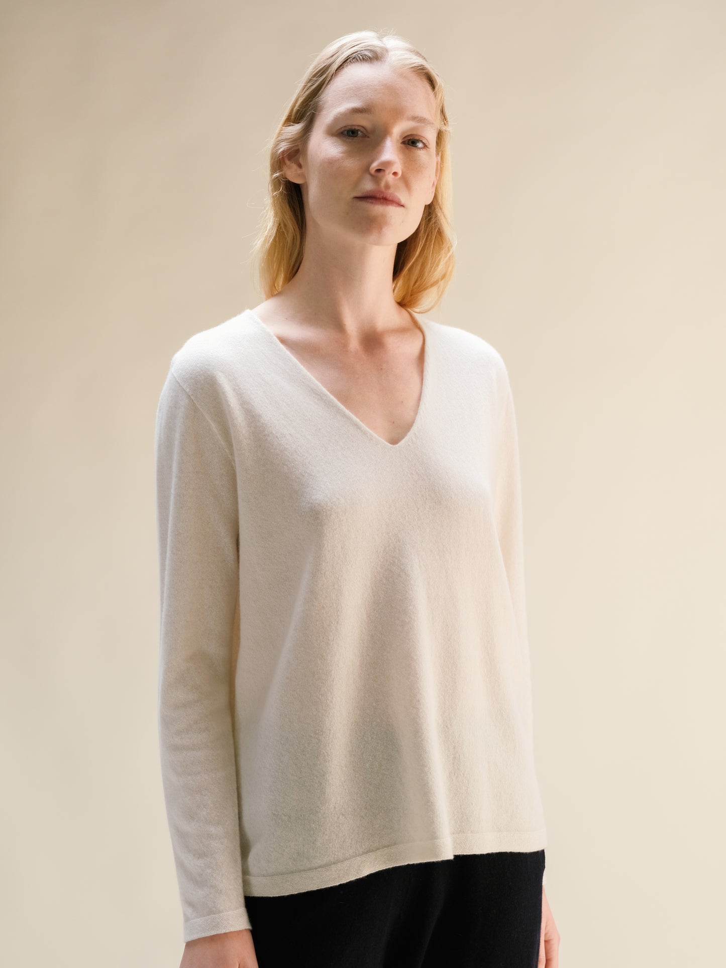 Cashmere Mix V-Neck (3D-Knit)