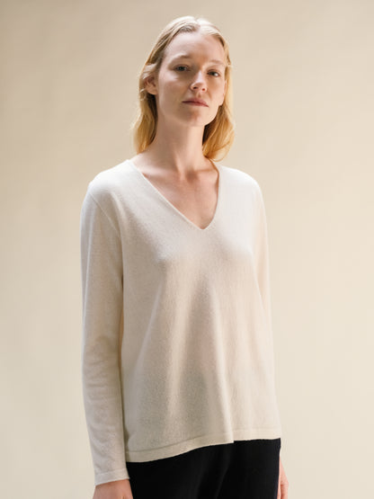 Cashmere Mix V-Neck (3D-Knit)