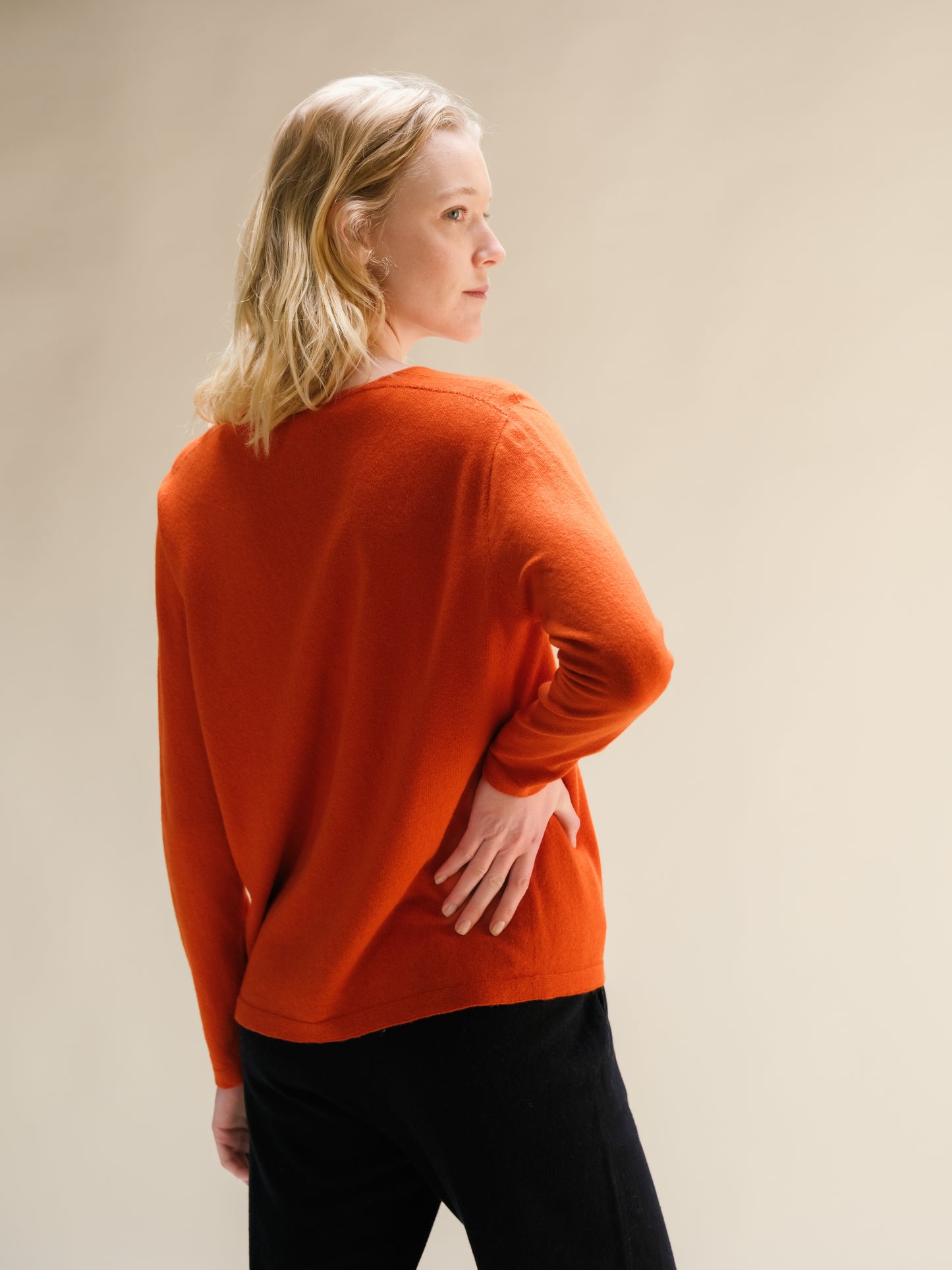 Cashmere Mix V-Neck (3D-Knit)