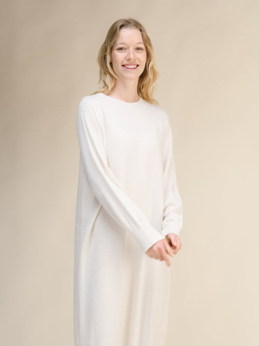Cashmere Mix Midi Dress (3D-Knit)