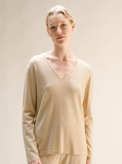 Cashmere Mix V-Neck (3D-Knit)