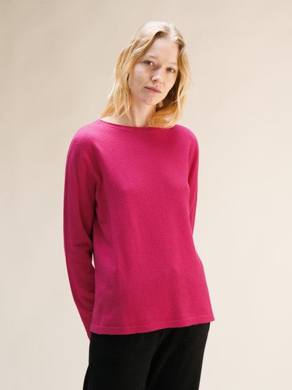 Cashmere Mix Crewneck with “Curl” (3D-Knit)