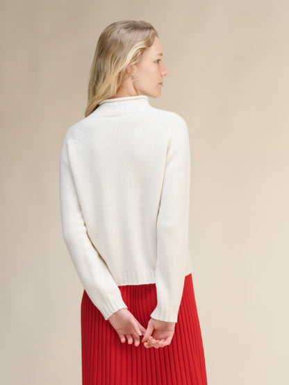 Cashmere Mix Cable Ricciolo Sweater (3D-Knit)