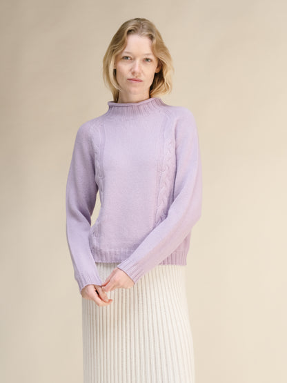 Cashmere Mix Cable Ricciolo Sweater (3D-Knit)