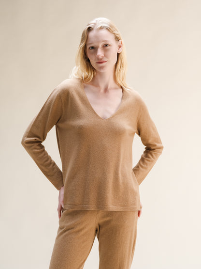 Cashmere Mix V-Neck (3D-Knit)