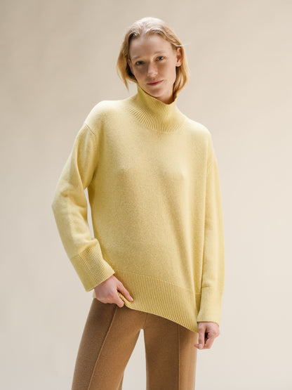 Cashmere Mix Maxi Turtleneck Sweater