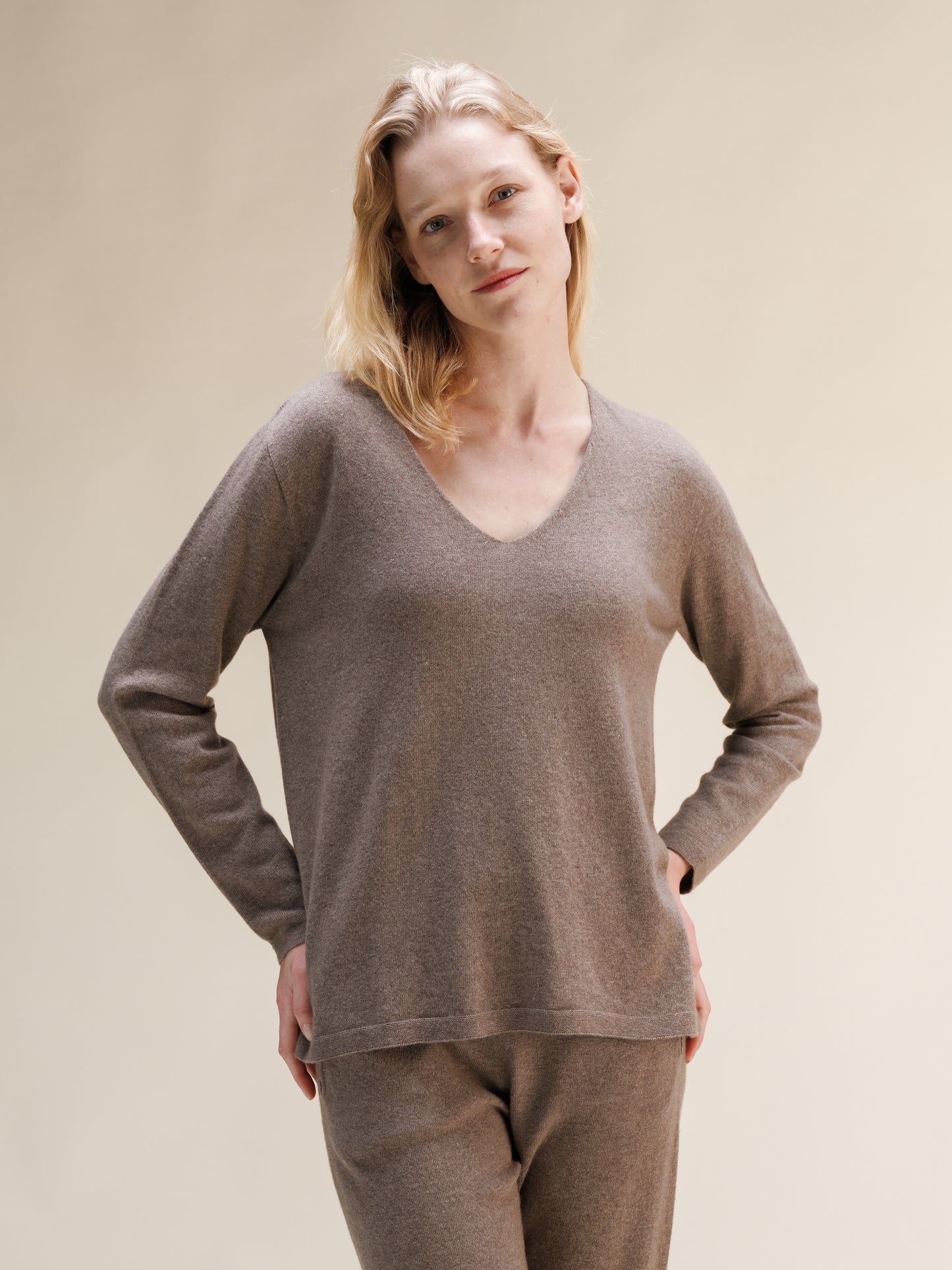 Cashmere Mix V-Neck (3D-Knit)