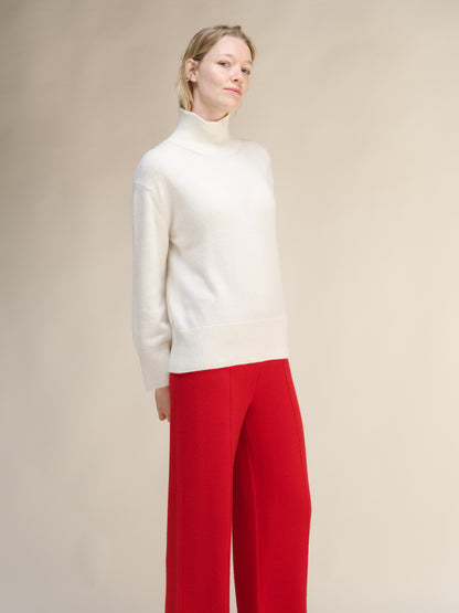 Cashmere Mix Maxi Turtleneck Sweater