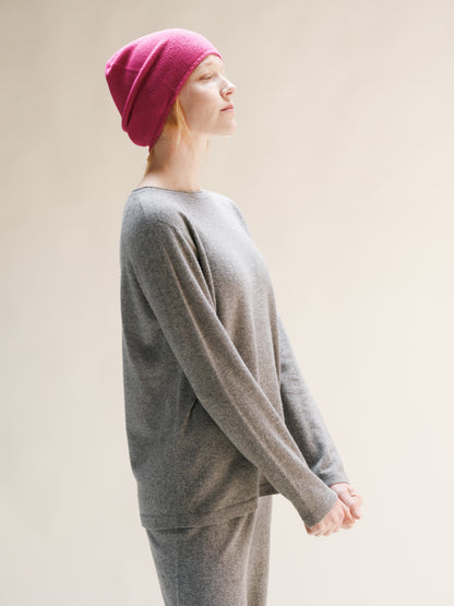 Cashmere Mix Crewneck with “Curl” (3D-Knit)