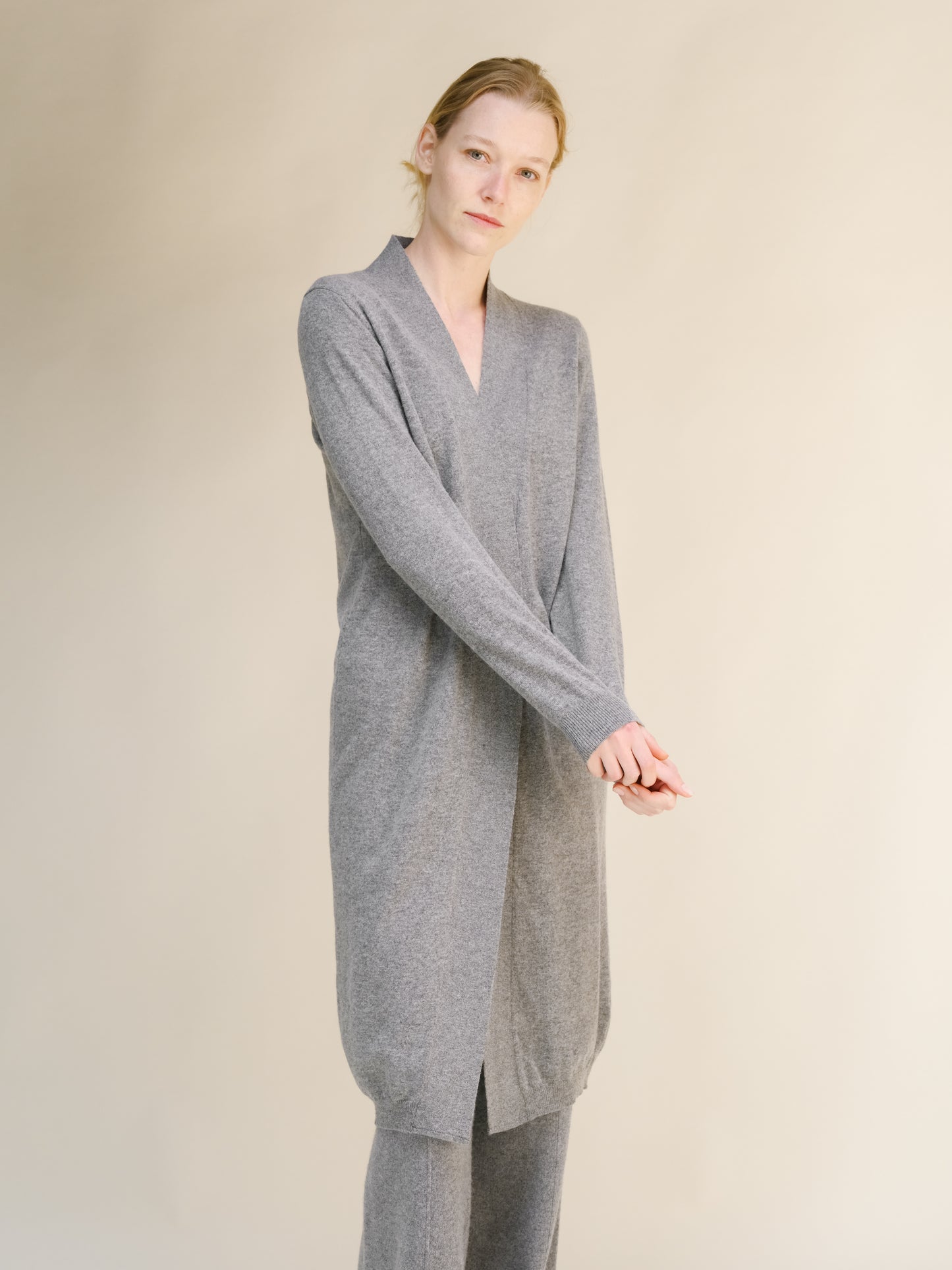 Cashmere Mix Long Cardigan