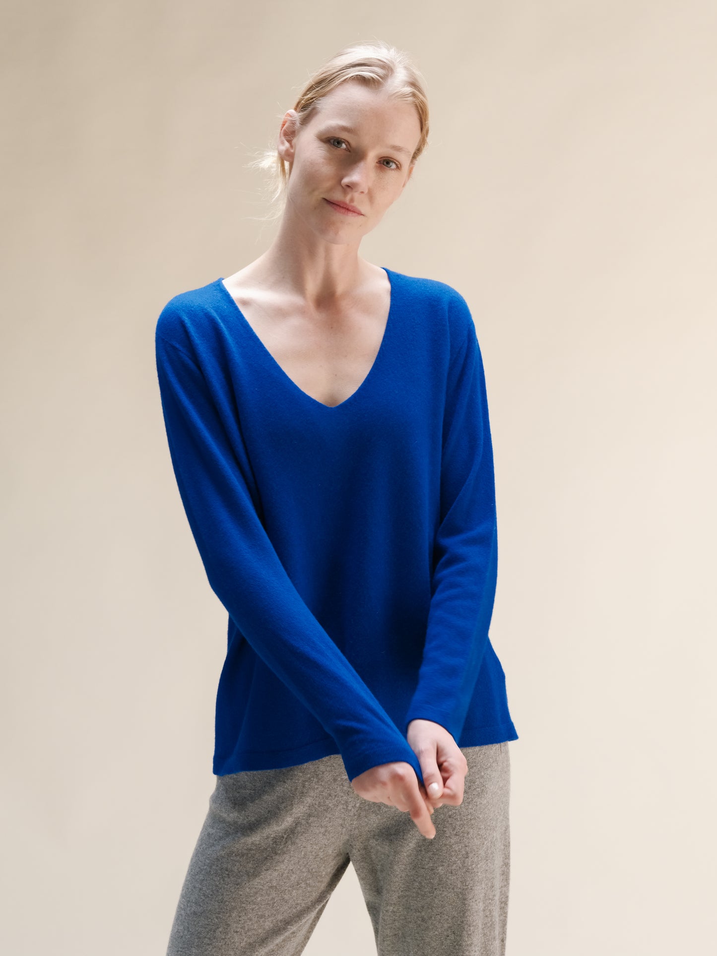 Cashmere Mix V-Neck (3D-Knit)