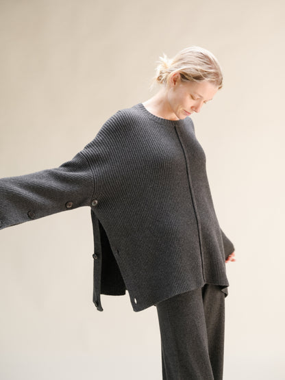 Cashmere Mix Oversized Cape Sweater