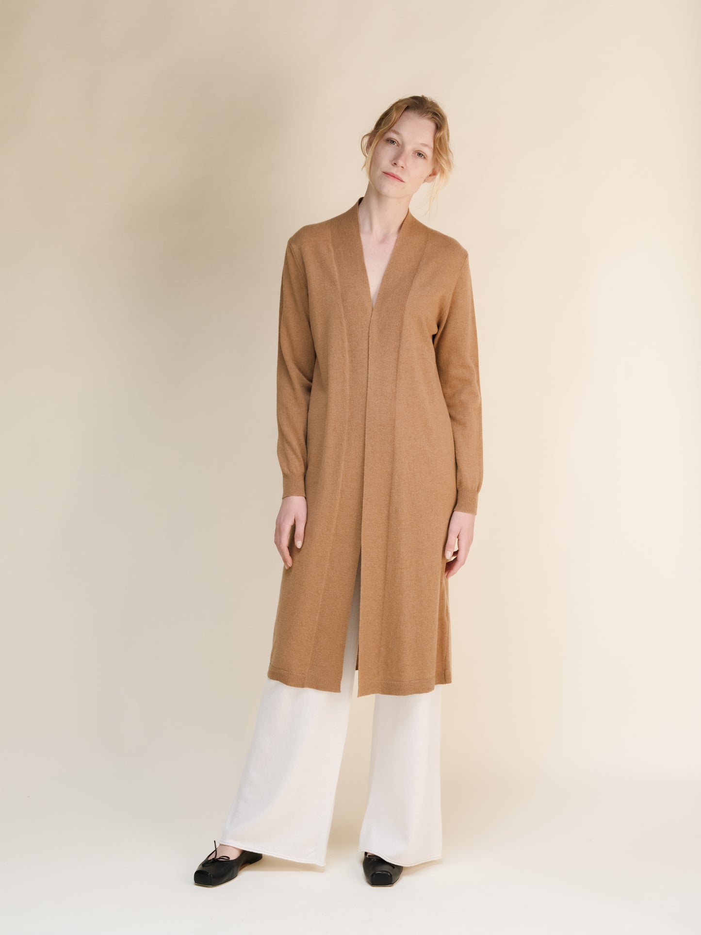 Cashmere Mix Long Cardigan