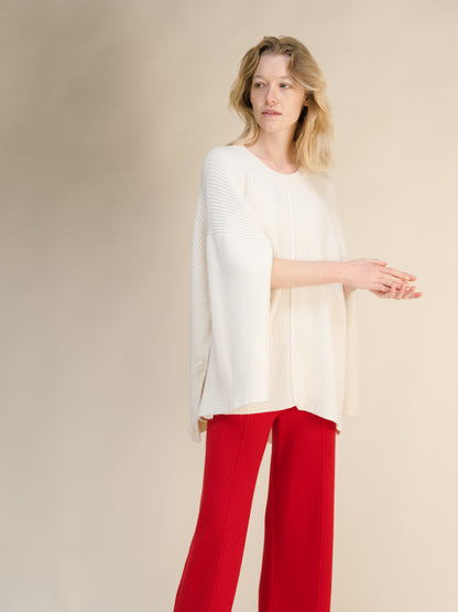 Cashmere Mix Oversized Cape Sweater