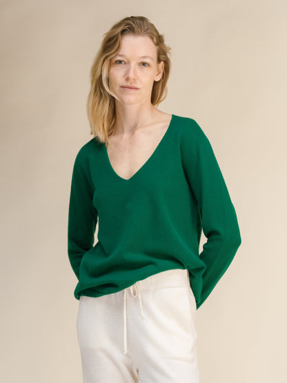 Cashmere Mix V-Neck (3D-Knit)