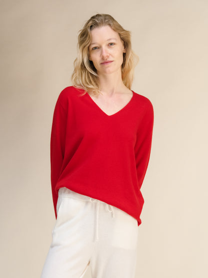 Cashmere Mix V-Neck (3D-Knit)