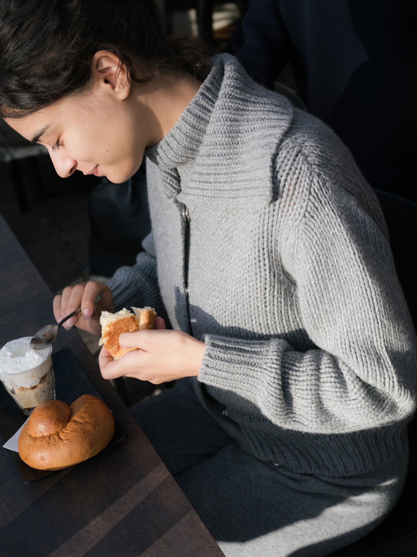Cashmere Mix Chunky Cardigan