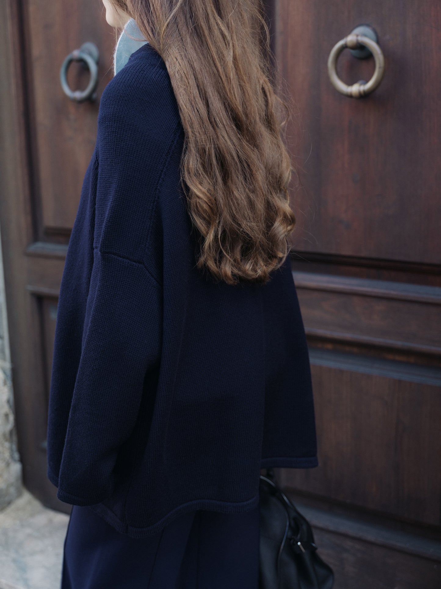 Extra Fine Merino Wool Maxi Volcano Sweater