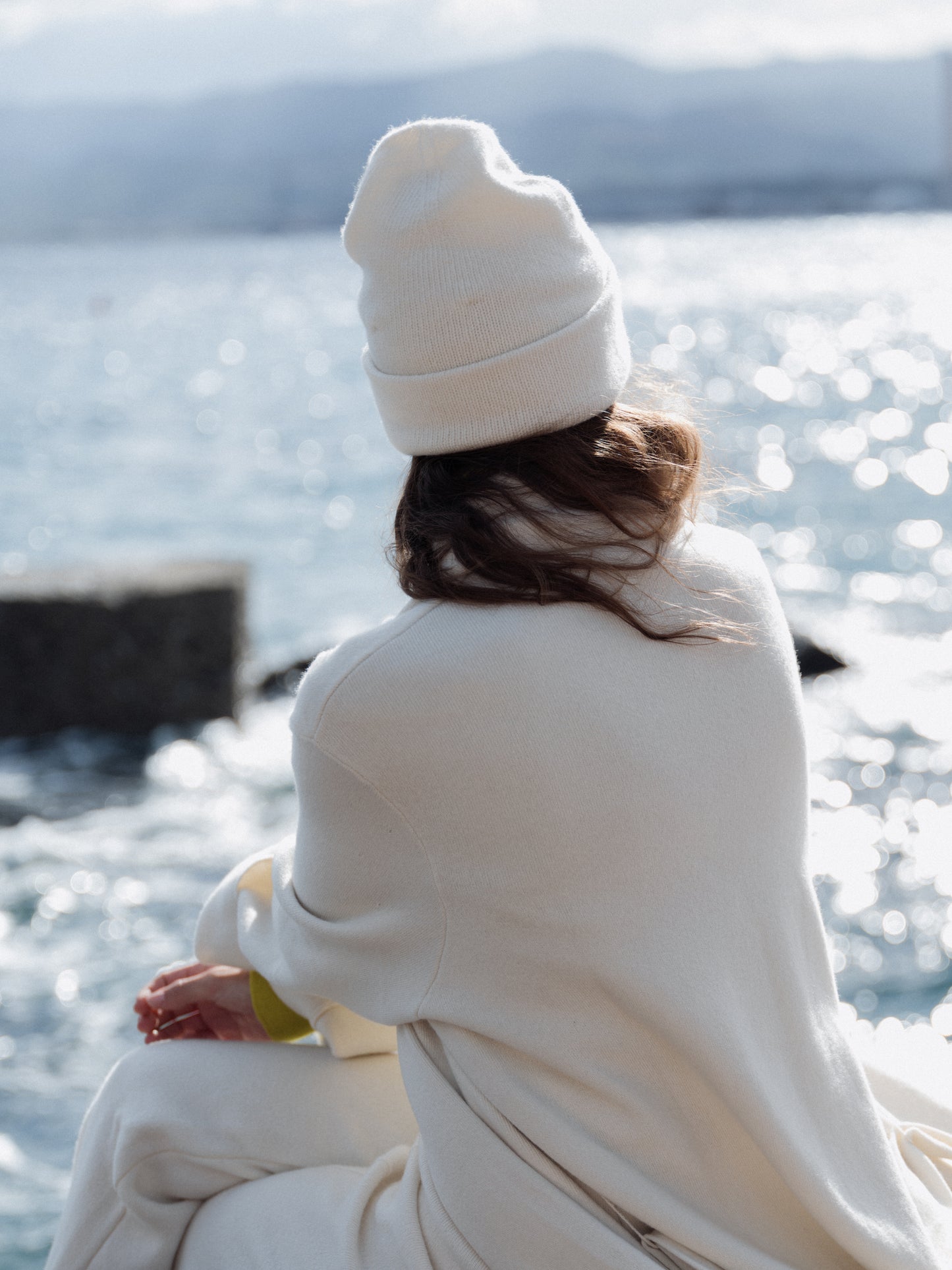 Cashmere Mix Double Knit Beanie