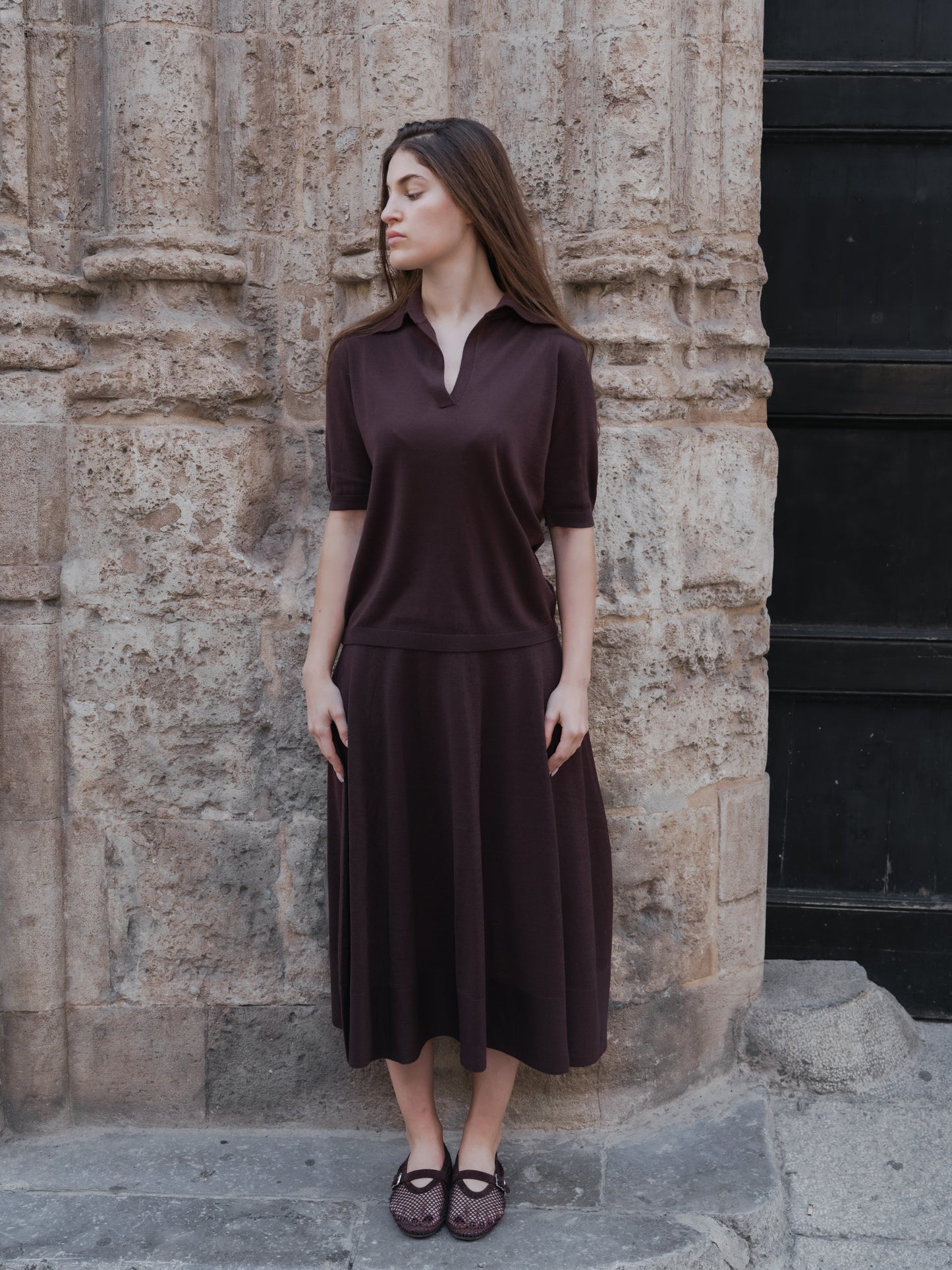 Extrafine Merino Wool Short Sleeve Polo