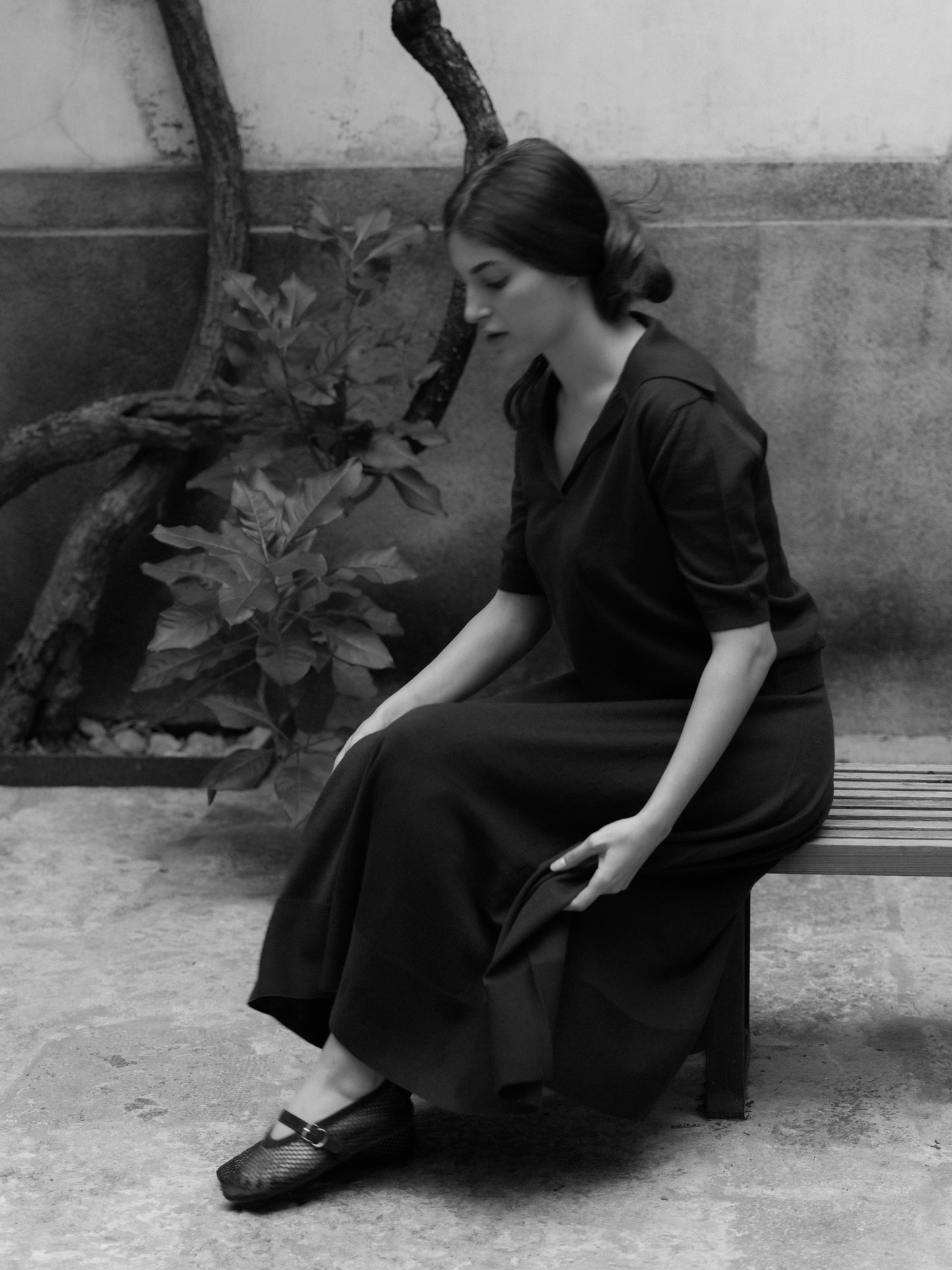 Extra Fine Merino Wool A-Line Skirt (3D-Knit)