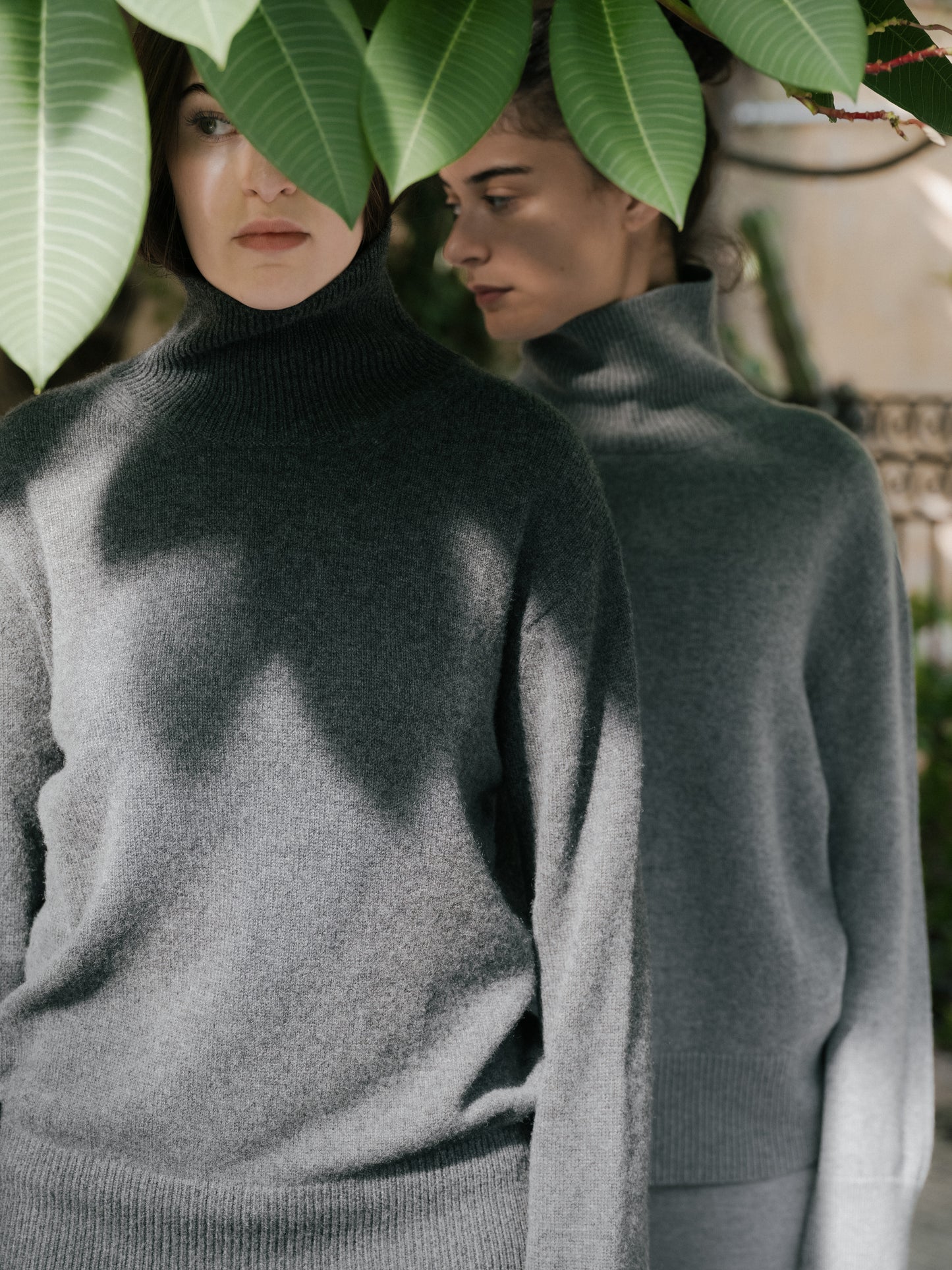 Maxi High Neck Sweater in Pure Cashmere