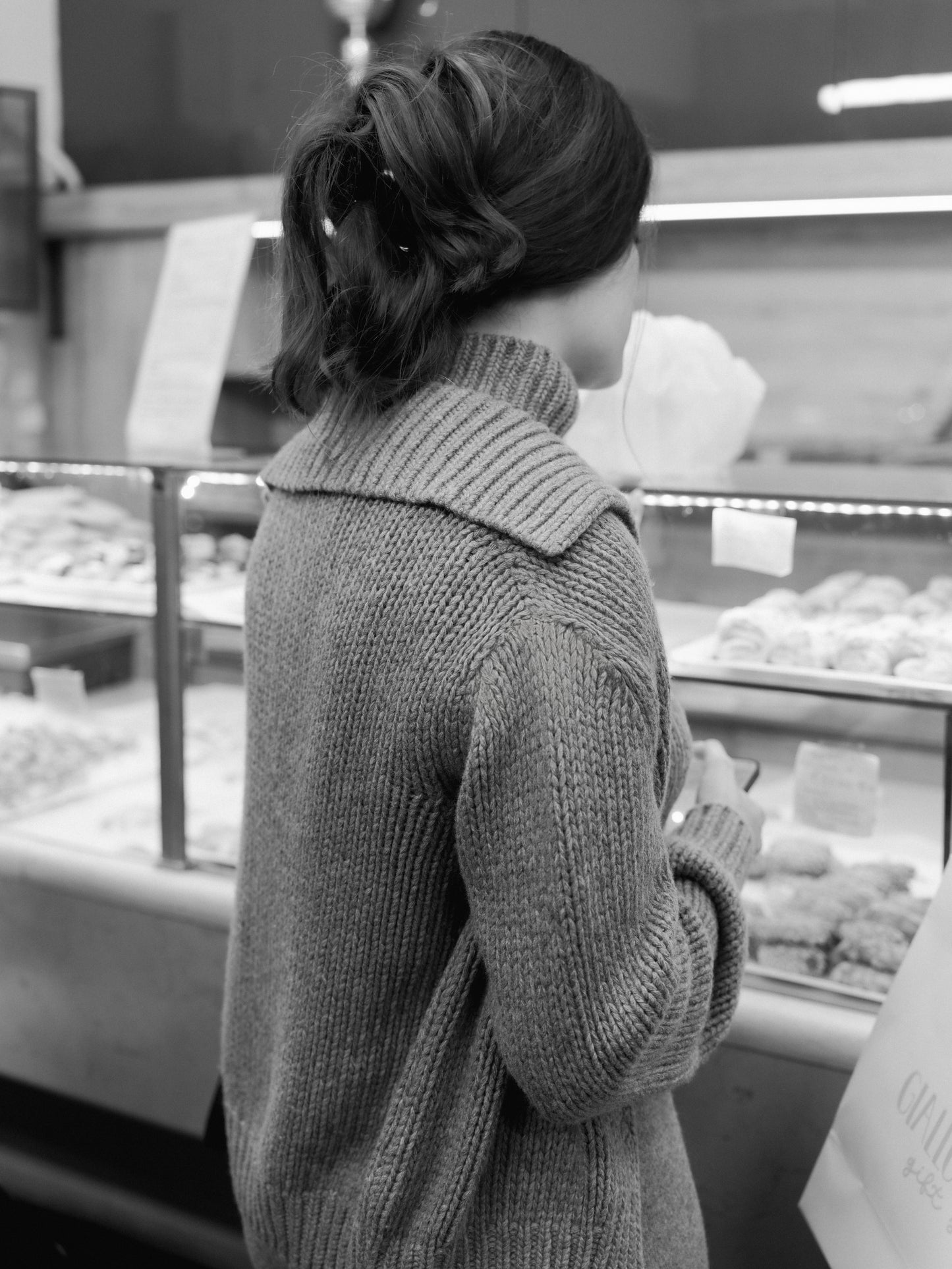 Cashmere Mix Chunky Cardigan