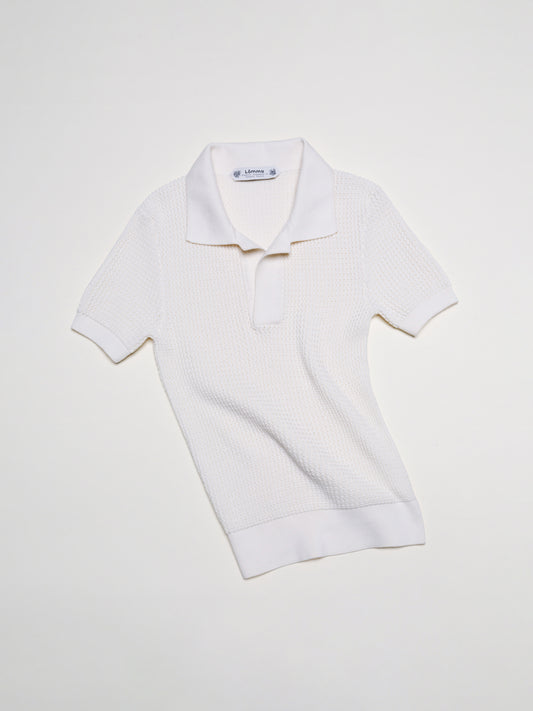 Cotton Crochet Polo