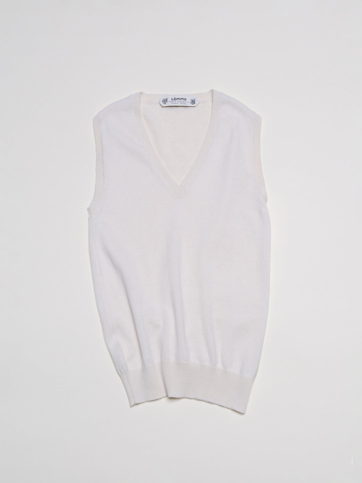 Pure Cashmere V-Neck Tank Top