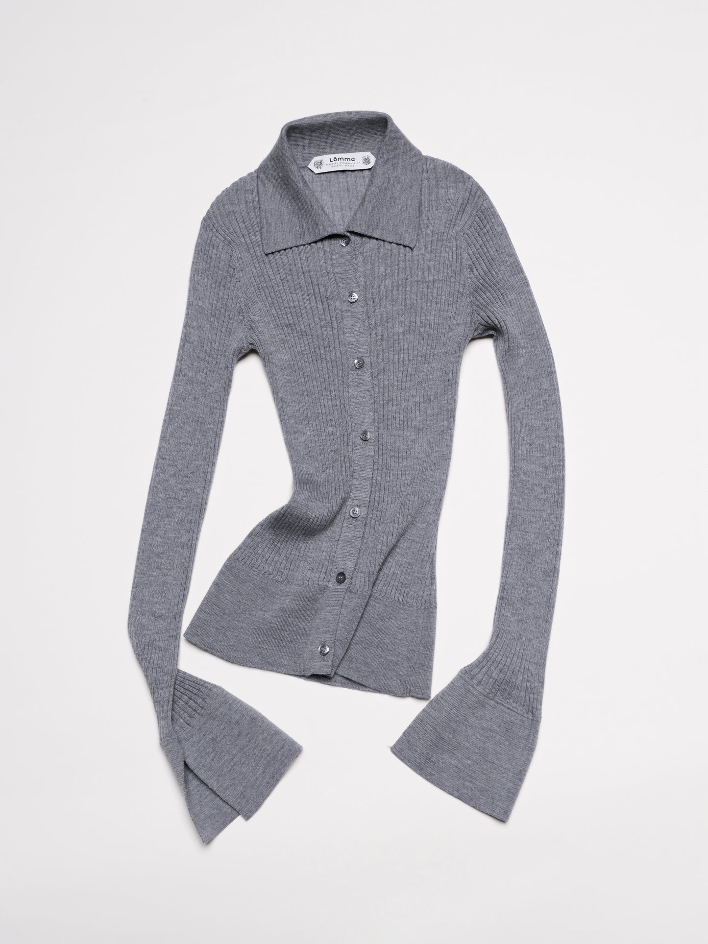 Extra Fine Merino Wool Ribbed Shirt