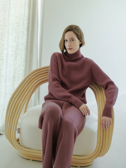 Extrafine Fine Merino Wool High Neck Sweater