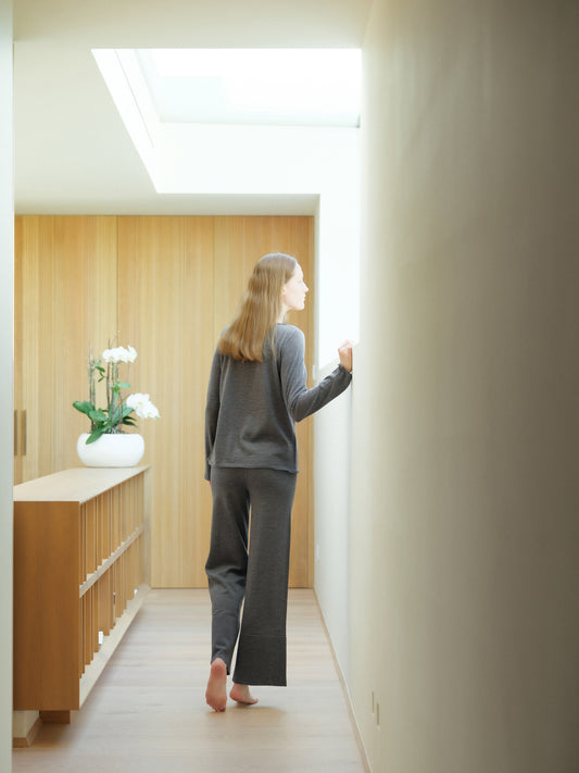 Extra Fine Merino Wide Legged Trousers