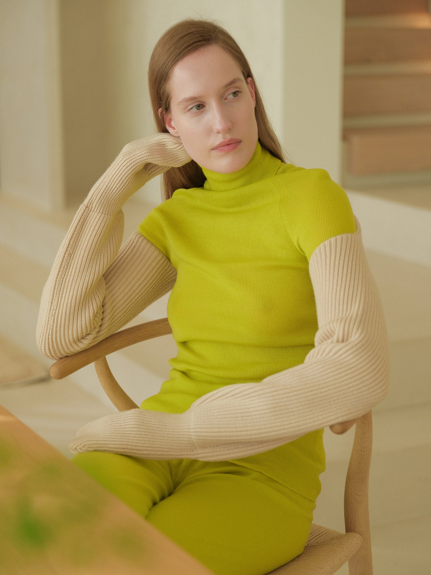 Extrafine Merino Ribbed Turtleneck (3D-Knit)