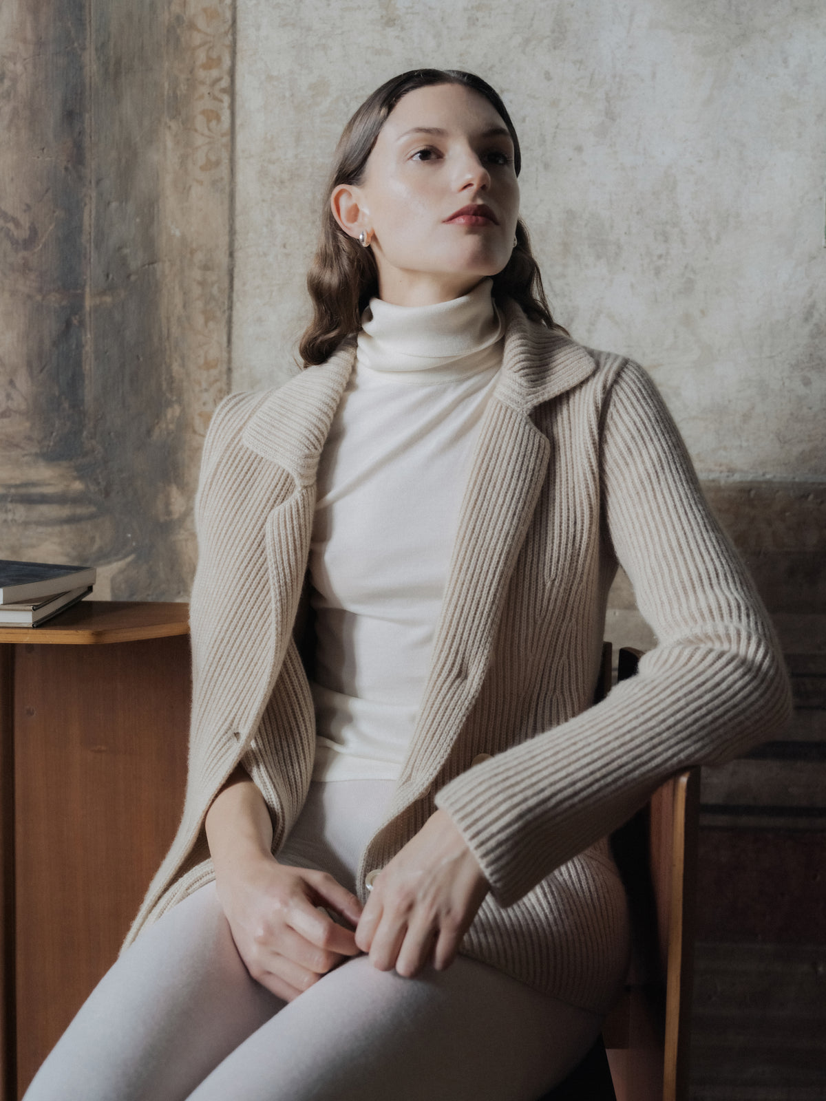 Extra Fine Merino Sleeveless Turtleneck