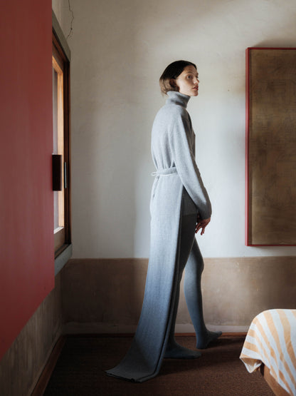 Maxi High Neck Sweater in Pure Cashmere