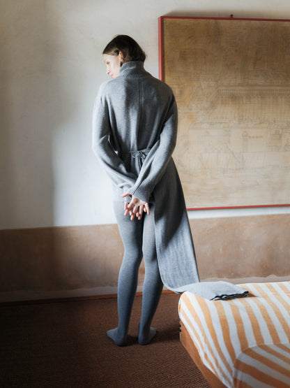 Maxi High Neck Sweater in Pure Cashmere