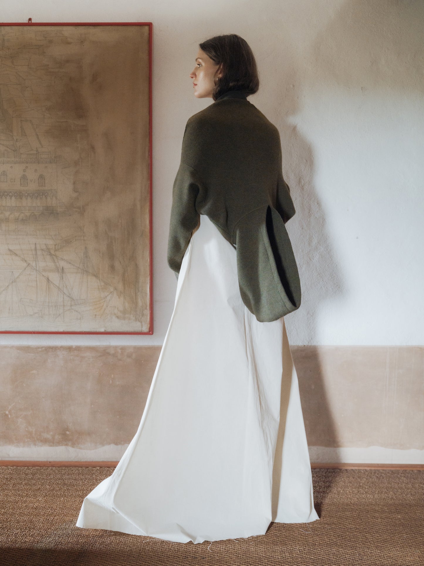 Superfine Lambswool Cropped Hoodie