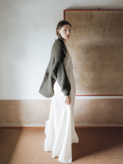 Superfine Lambswool Cropped Hoodie