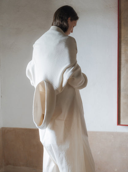 Superfine Lambswool Cropped Hoodie