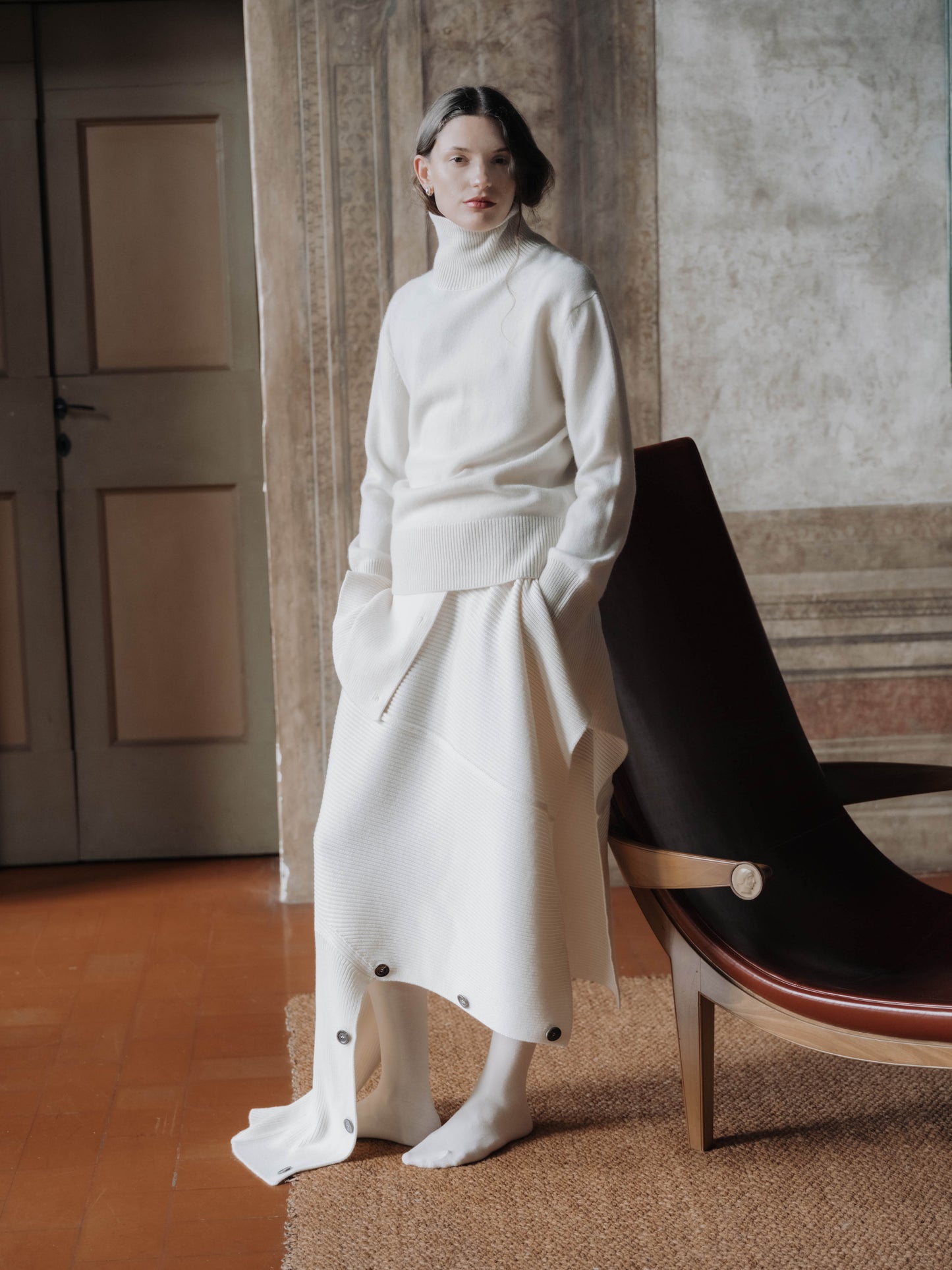 Extra Fine Merino Convertible Cape Sweater