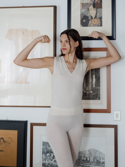 Pure Cashmere V-Neck Tank Top