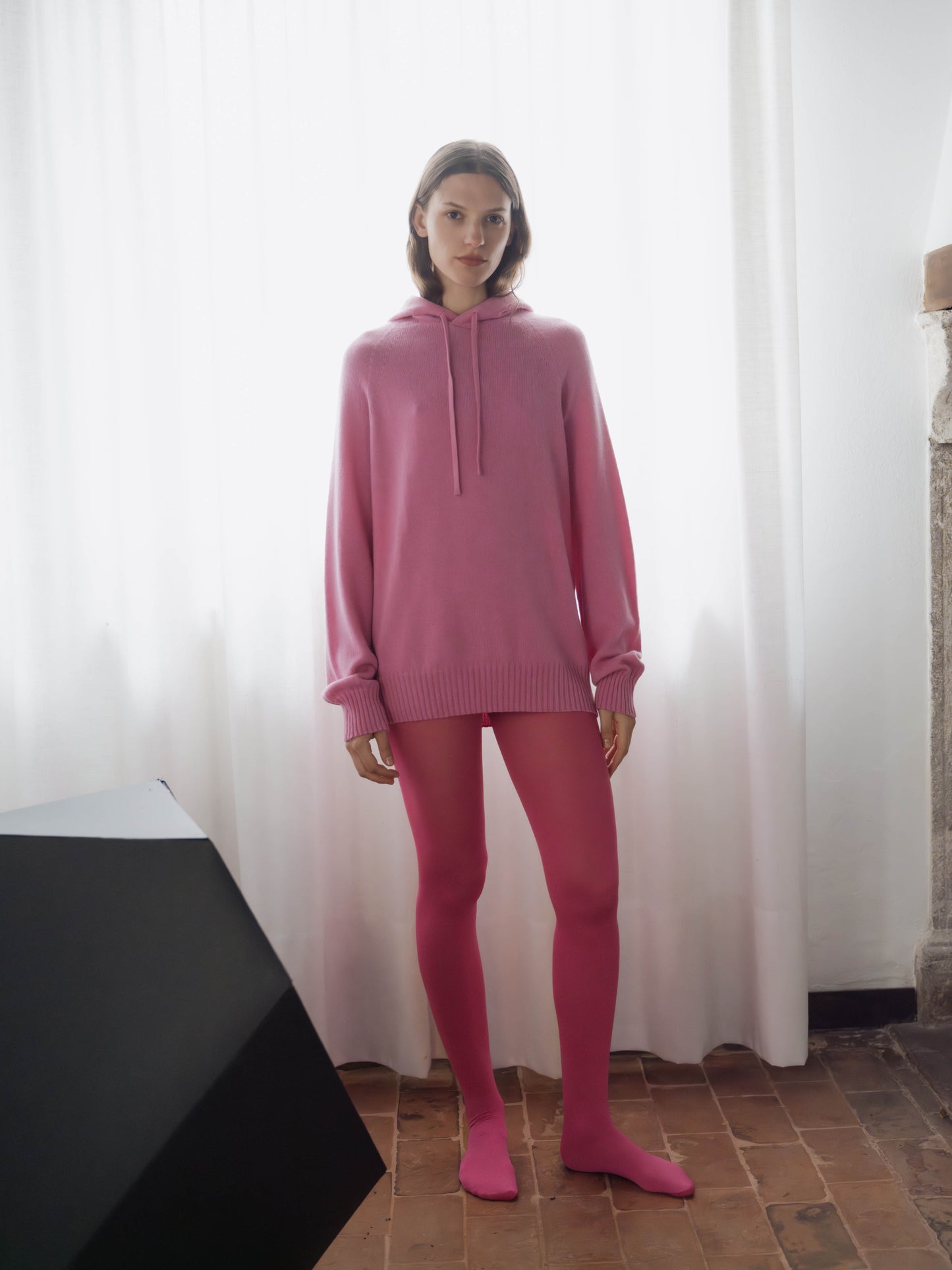 Pure Cashmere Maxi Hoodie (3D-Knit)