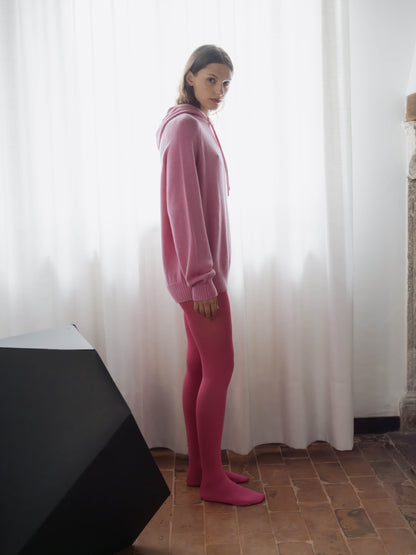 Pure Cashmere Maxi Hoodie (3D-Knit)