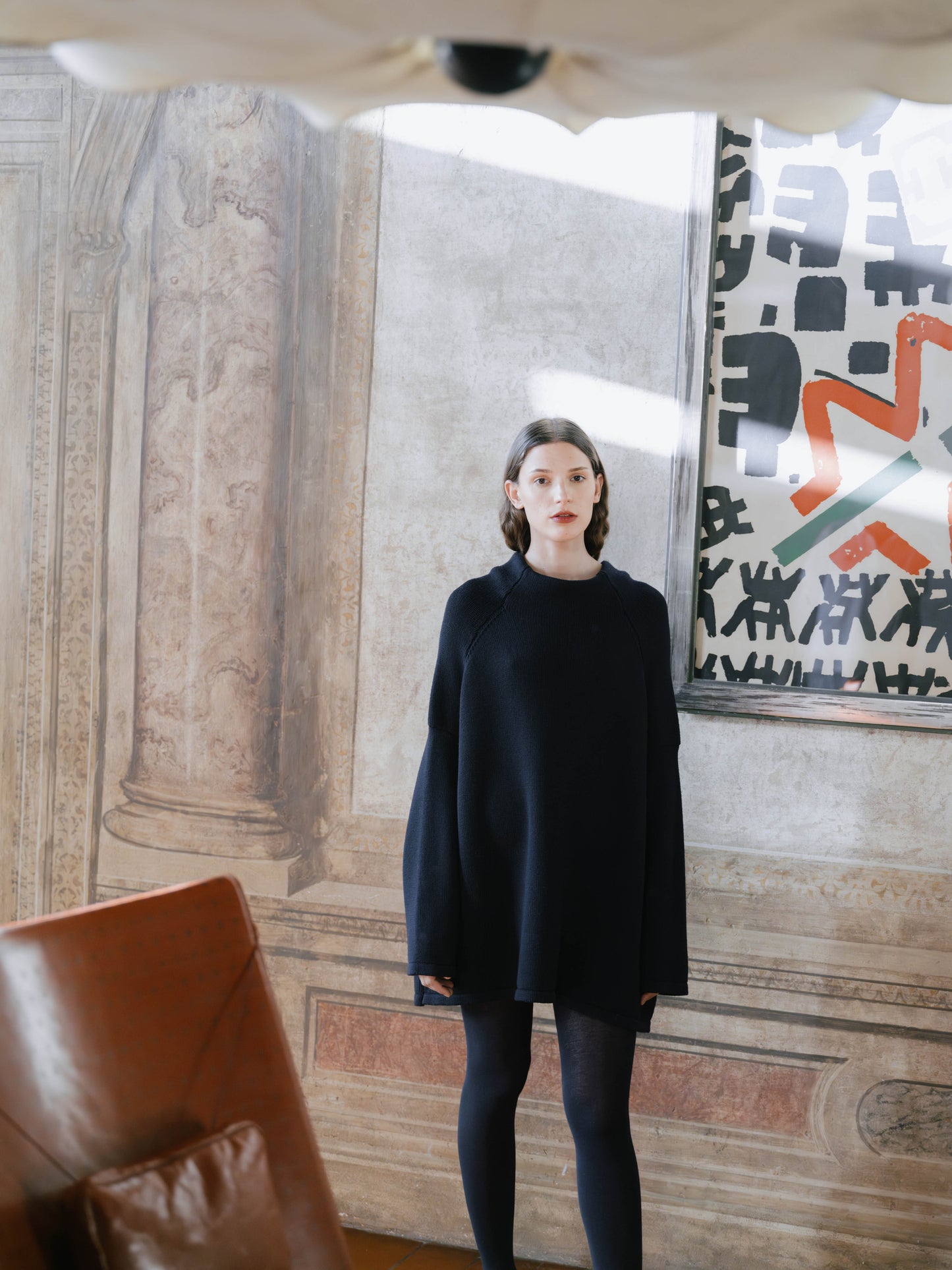 Extra Fine Merino Wool Maxi Volcano Sweater