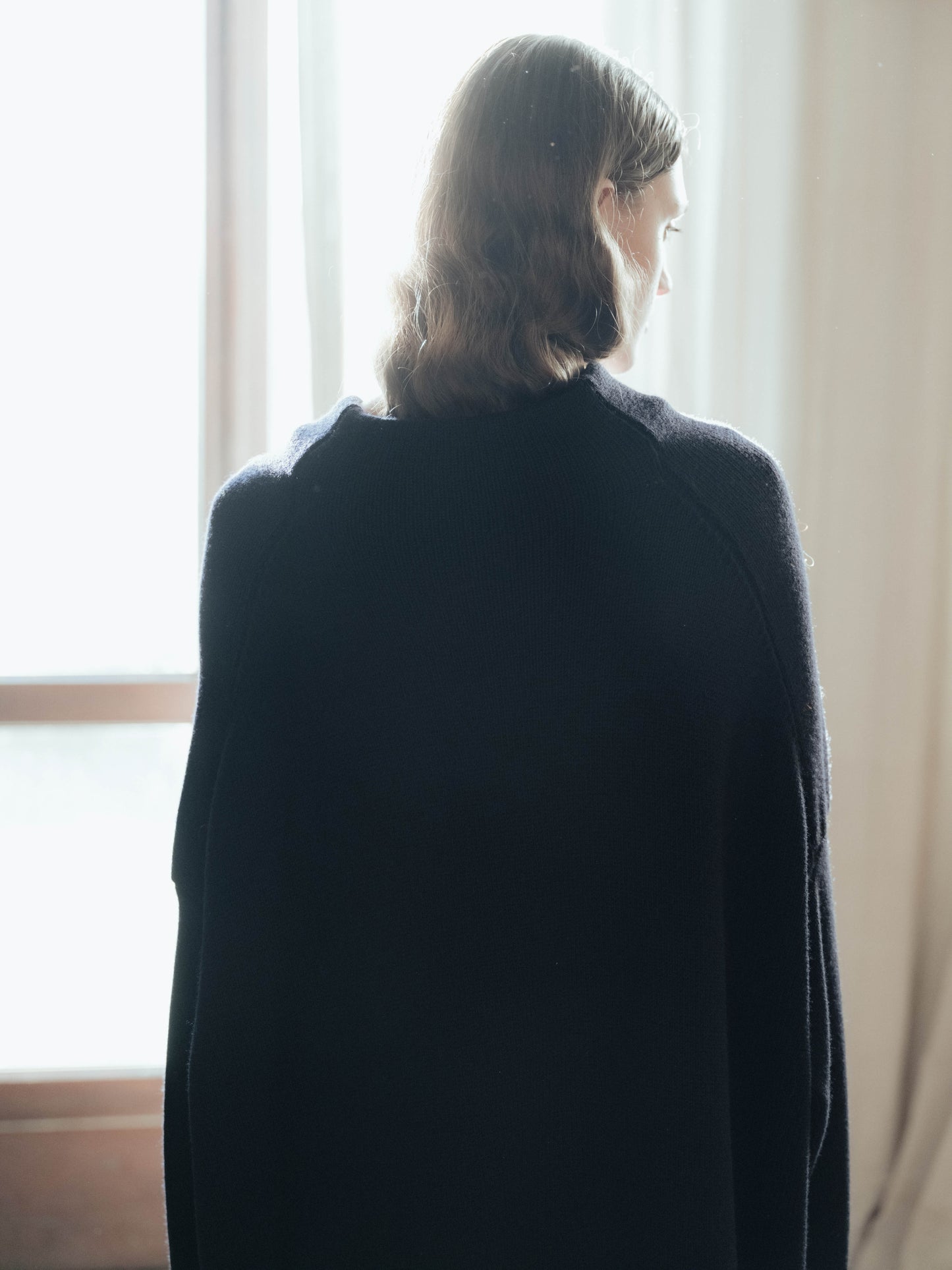 Extra Fine Merino Wool Maxi Volcano Sweater