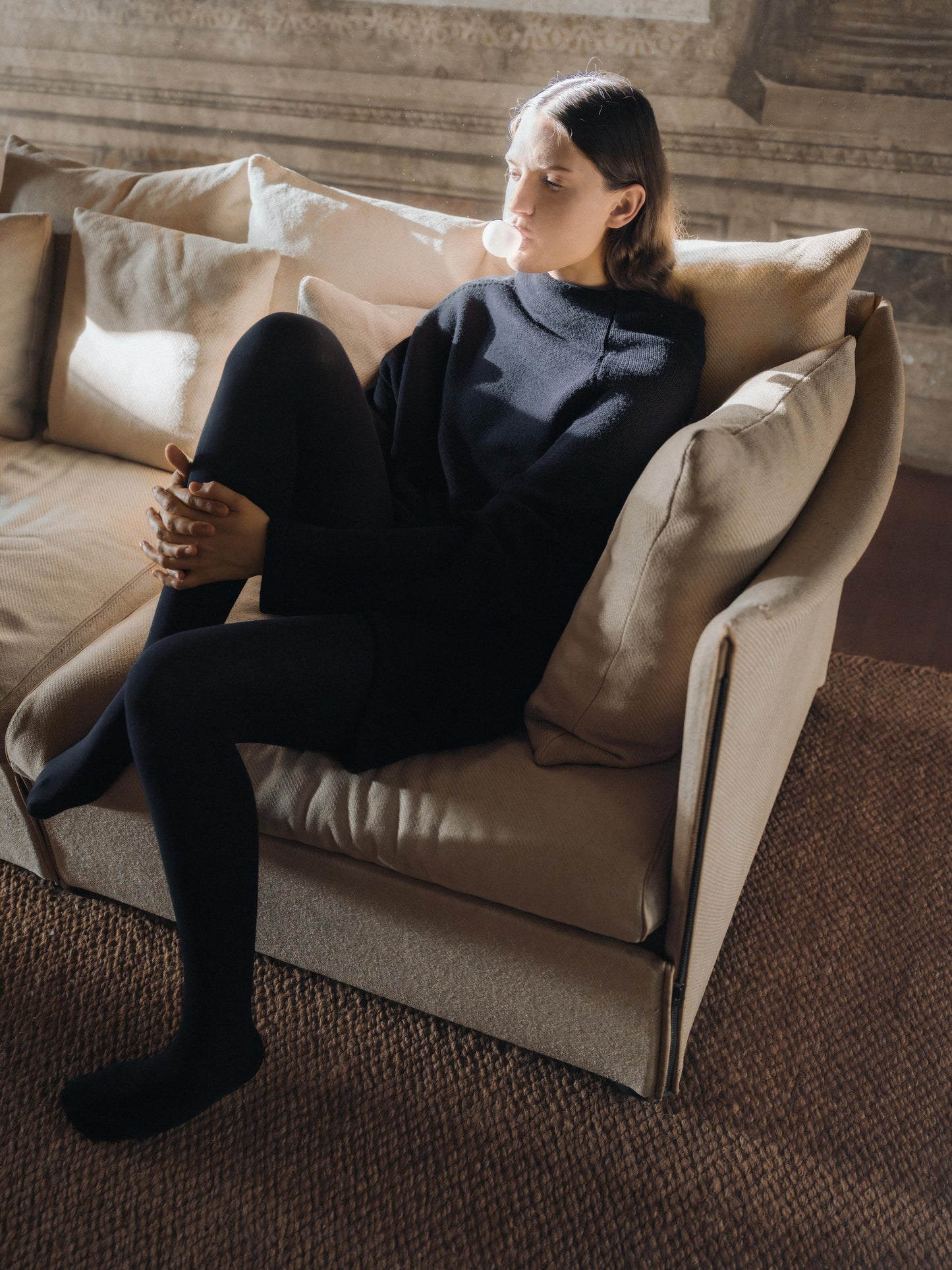 Extra Fine Merino Wool Maxi Volcano Sweater