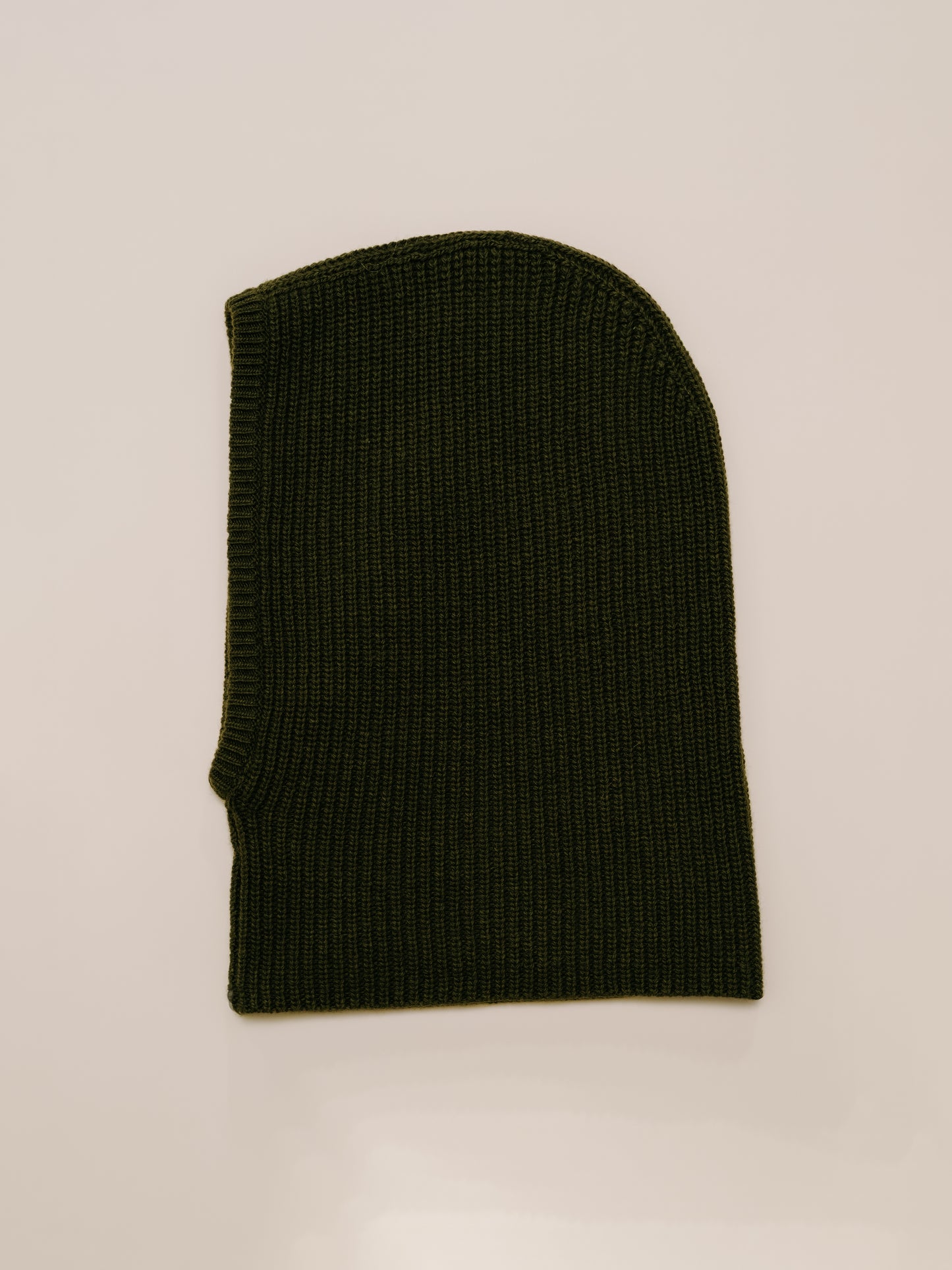 Cashmere Mix Ribbed Balaclava